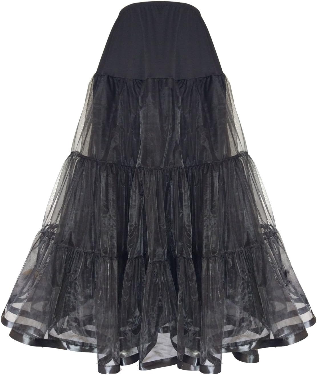 SHIMALY Women's Floor Length Wedding Petticoat Long Underskirt for Formal Dress S-3XL