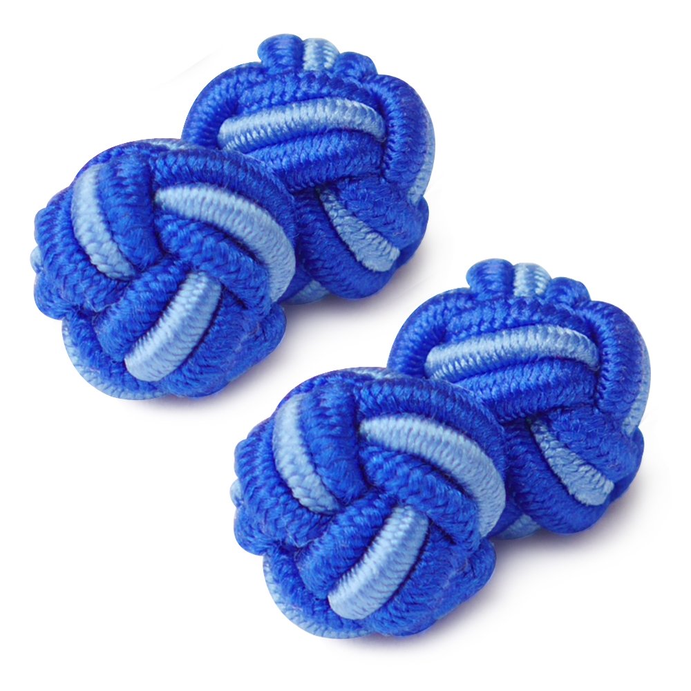 HONEY BEAR Mens/Women Silk Knot Cufflinks,Round for Shirt/Dress Business Wedding Gift