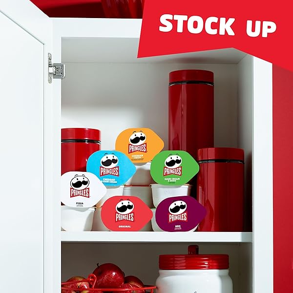 PRINGLES POTATO CRISPS CHIPS, SNACK STACKS, LUNCH SNACKS, OFFICE AND KIDS SNACKS, VARIETY PACK (27 CUPS)