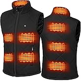 FERNIDA Heated Vest for Men Women USB Electric 8 Heating Zones Heated Jacket Vest for Winter Warm, No Battery Pack
