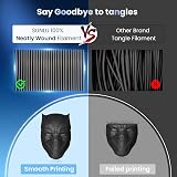 SUNLU PLA Plus Filament 1.75mm Black Toughness 1KG Spool Dimensional Accuracy view 4