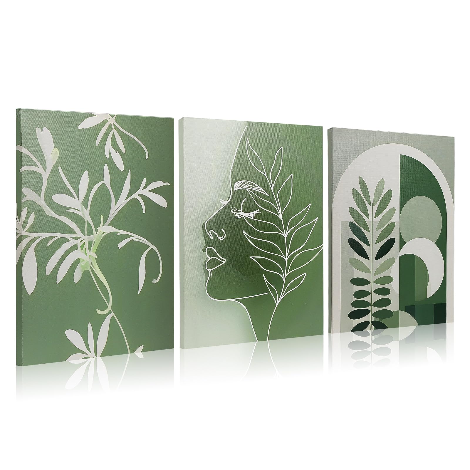 JBER Set of 3 Canvas Wall Art, Modern Poster Prints for Walls, Bedroom Living Room Wall Table Decoration, Beautiful Gift, Framed, 30 x 40 cm (CANVAS-10)