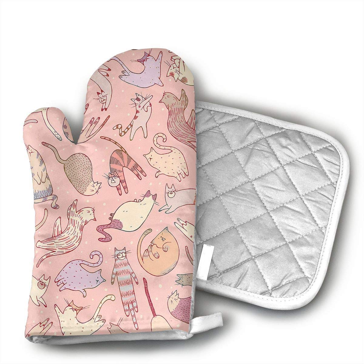 The 10 Best Pot Holders And Oven Mitts Cats Pink Aqua