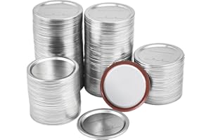 Neavessi 200 Pack 70MM Canning Lids, Mason Jar Lids, Regular Mouth Mason Jar Lids, Food Grade Material, 100% Fit & Airtight L