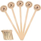Coffee Stir Sticks 100-Pack (5.9”) – Premium Eco-Friendly, Compostable & Disposable Wooden Stirrers with Round Ends for Hot & Iced Coffee, Tea, Bars, Cafés & Offices