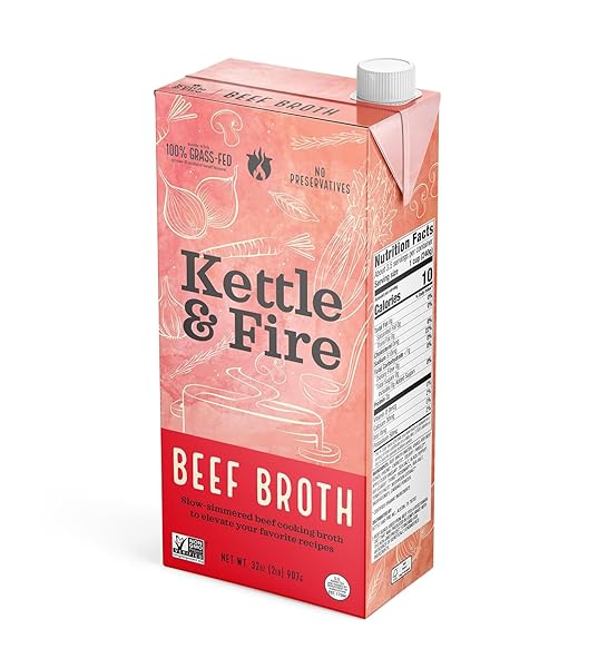 KETTLE AND FIRE BROTH BEEF COOKING 32 OZ