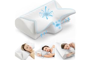 VUTEEHY Cervical Neck Pillow for Pain Relief Sleeping, Ergonomic Memory Foam Pillow for Neck and Shoulder Pain