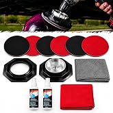 Bowling Ball Resurfacing Kit with Drill Adapter, Sanding Pads &amp; Accessories | Bowling Ball Sander Drill Attachment, CNC Adapter, ABS Holder, 5-Inch Sanding Pads &amp; Microfiber Towel, Bowling Accessories