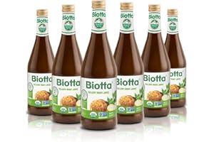 Biotta Organic Celery Root Juice - 100% Celery Juice Superfood For Kidney Support, Immune Support & Hydration - Good Source of Potassium (16.9 Fl Oz, Pk of 6)