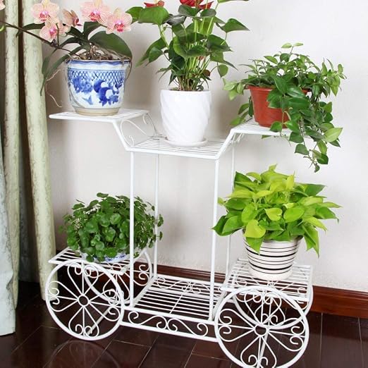 ANXWA Estantería para Plantas De Metal Soporte De Flores con 6 ...