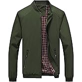 Lentta Men's Slim Fit Lightweight Softshell Bomber Jacket Coat Fall Jackets For Men