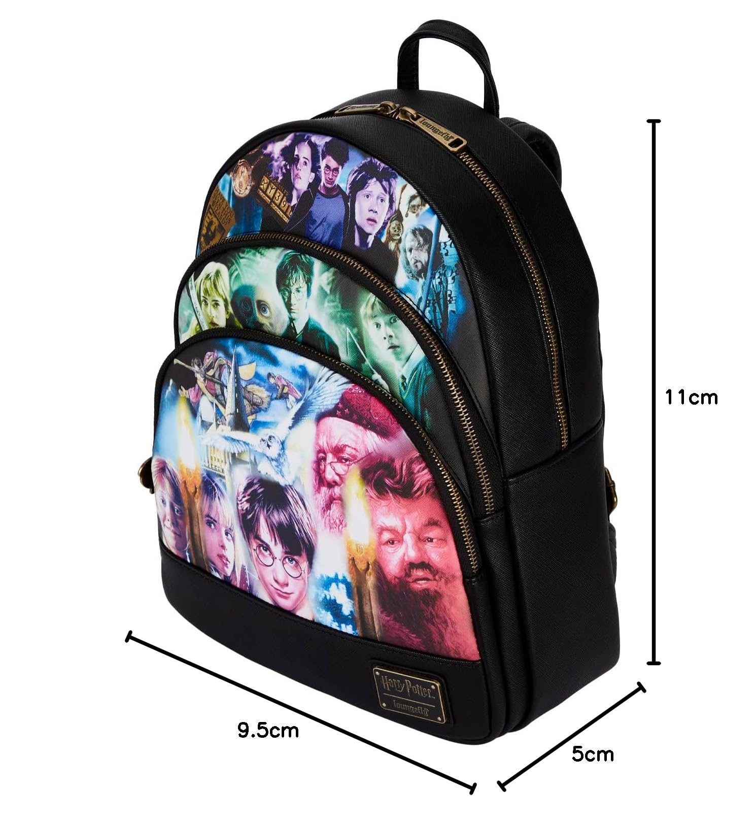 Loungefly Harry Potter Trilogy Triple Pocket MINI Backpack
