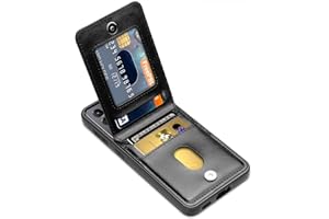 LakiBeibi Samsung Galaxy S21 Case, Dual Layer Lightweight Premium Leather Galaxy S21 Wallet Case with Card Holders Flip Case Protective Cover for Samsung Galaxy S21 5G 6.2 Inches (2021), Black