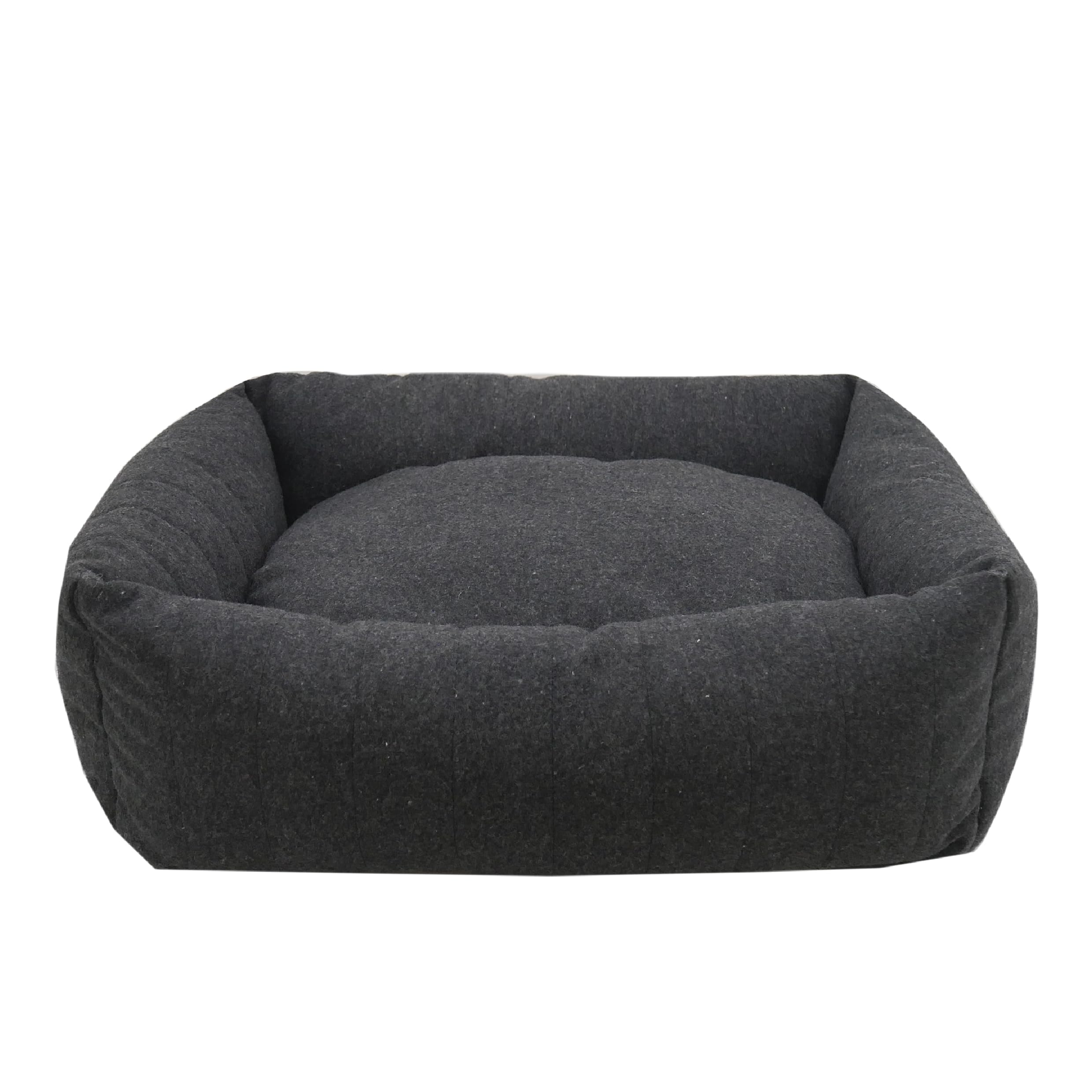 Rosewood Grey Felt Memory Foam Orthopaedic Square Dog Bed, Medium, 72 x 53 cm