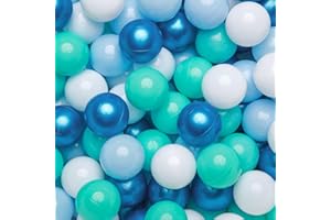 TRENDPLAY Plastic Balls for Ball Pits - Pack of 100 Hollow Balls- Safe and Exciting Playtime - Perfect for Toddler Baby Pools,Party,Festival Decoration