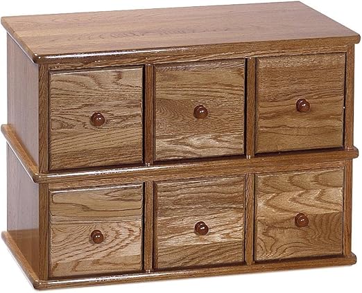 Leslie Dame Cd 150 Solid Oak Apothecary Style Multimedia Storage