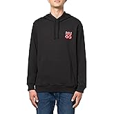 HUGO mens Stack Logo Hooded Jersey Sweatshirt