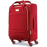 American Tourister Belle Voyage Softside Luggage with Spinner Wheels, Red, Carry-On 21-Inch