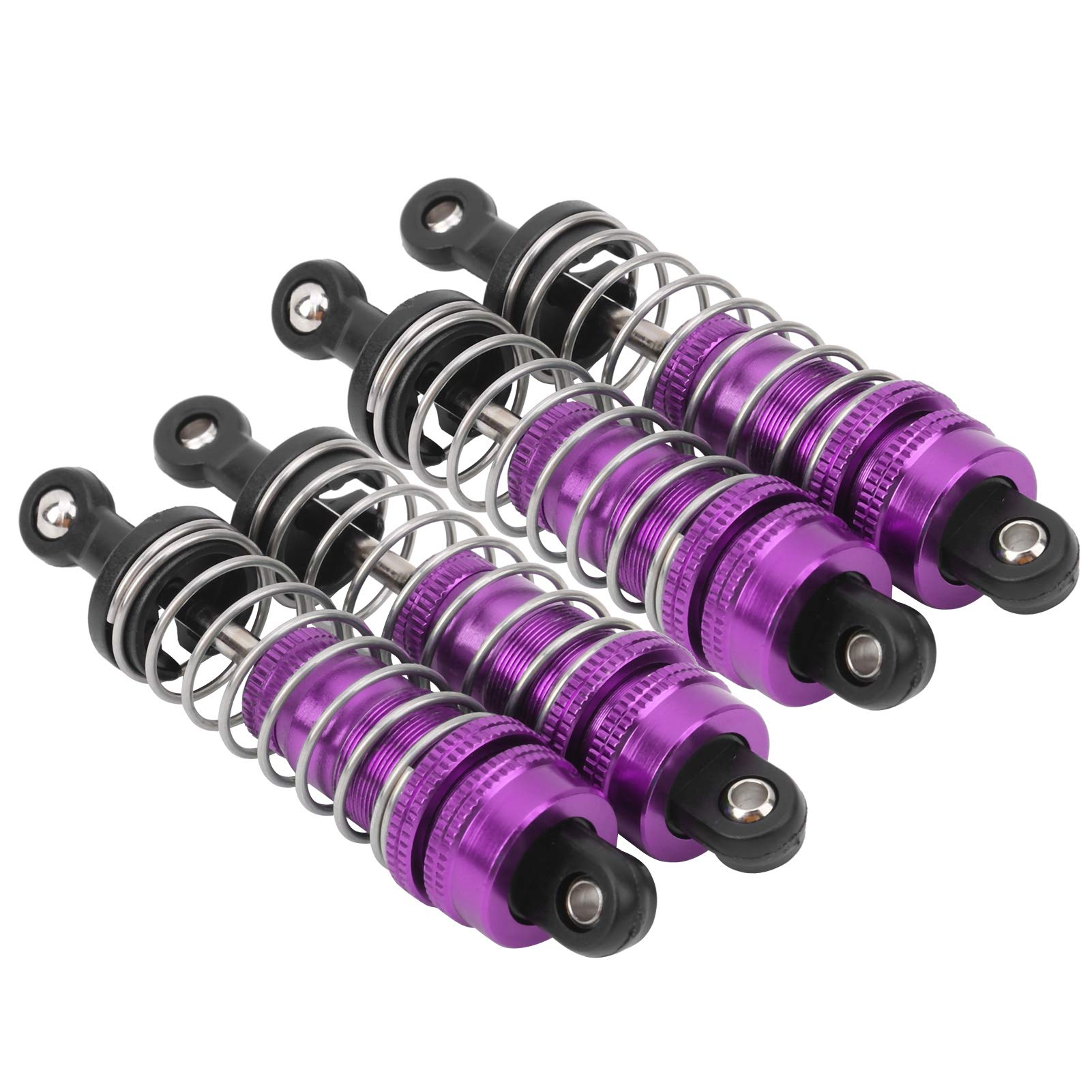 4pcs RC Car Shock Struts Damper,Durable Shock Struts Damper RC Upgrade Replacement Accessory for WLtoys 144001 1/14 RC Car(Purple)