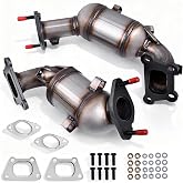 Hodflop 674-068 674-067 Front &amp; Rear Catalytic Converter for Chevy Traverse | 3.6L 2018-2021, for Buick Enclave 3.6L V6 2018-2021 Catalytic Convertor w/Gasket Kit Direct-Fit, 674068 674067