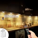 Onumii RGB Puck Under Cabinet Light 6 Pack Battery Powered with Remote White view 2