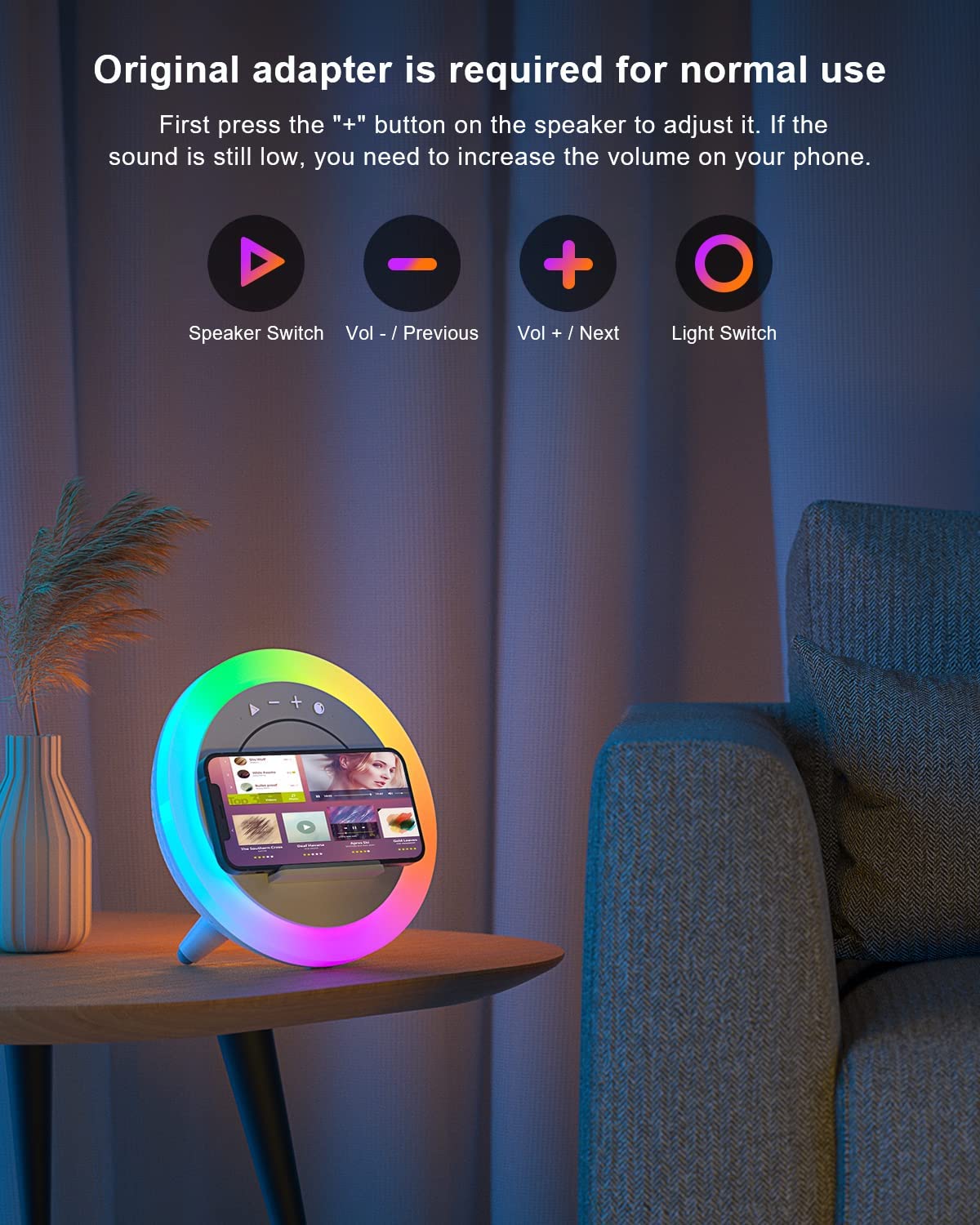 Bluetooth Speaker with Lights
