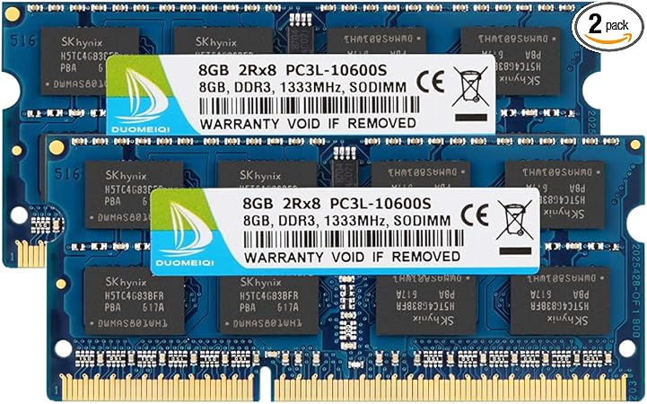 Duomeiqi 16gb Kit 2x8gb Ddr3 1333mhz Sodimm Ram Pc3 Pc3 s For Intel Amd Laptop Macbook Pro 13 Inch 15 Inch 17 Inch Early Late 11 Imac 21 5 Inch Mid Late 11 At Amazon Com
