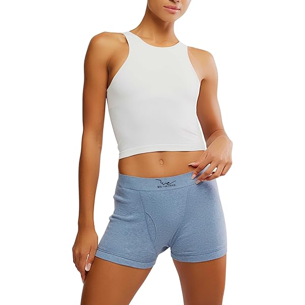 (取寄) フリーピープル レディース ウィー ザ フリー ボクサー ブリーフ Free People women We The Free Boxer Briefs Denim Heather Free People Womens We The Free Boxer Briefs Denim Heather S at