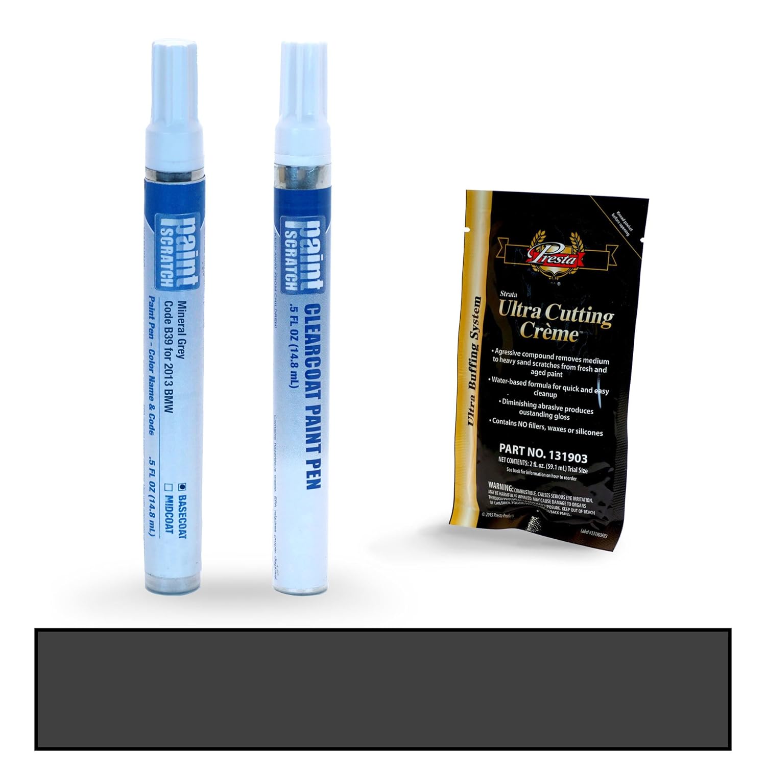 PAINTSCRATCH Mineral Grey B39 for 2013 BMW 1 Series Touch