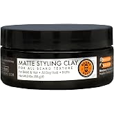 Beard Guyz Matte Styling Clay &ndash; Strong‑Hold for Beard &amp; Hair &ndash; Natural Texture &amp; Matte Finish Styling Clay for Men&rsquo;s Grooming, 3 oz
