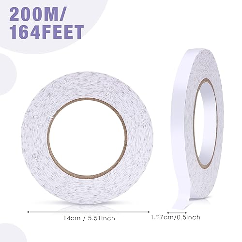 Outus Hem Tape Double Sided Sticky Fabric Tape Each 54.6 Yards No Iron for  Clothes Gluing Alterations Adhesive Tape for Fabric, Dress, Cloth(4  Pieces,1/2 Inch x 164 Feet) in Dubai - UAE |