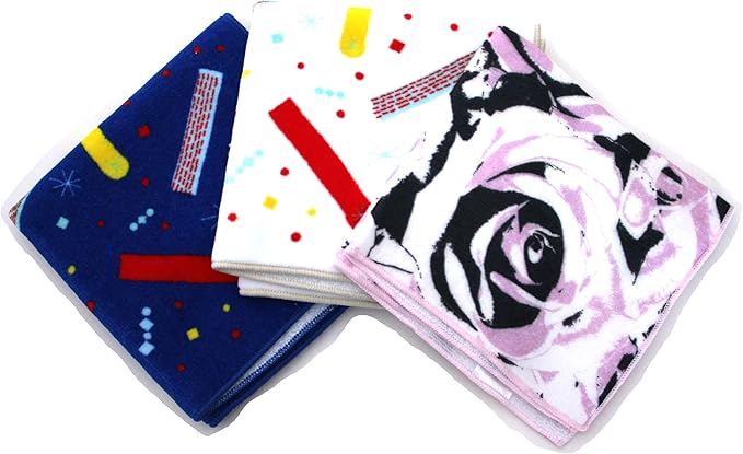 Amazon ツールドモンド 北欧柄 タオルハンカチ ガーゼタオル ハンカチ ３枚 セット 花 カラフルスティック レディース Tm 綿 コットン 日本製 ハンカチ バンダナ 通販