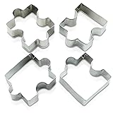4Pcs Puzzle Cookie Cutter Set - Puzzle Piece
