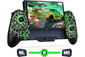 Handheld Switch Controller for Nintendo Switch/OLED Games ,Mocagen JC Swtich Pro Controller with Hall Effect Joystick & Triggers/Programming/Turbo