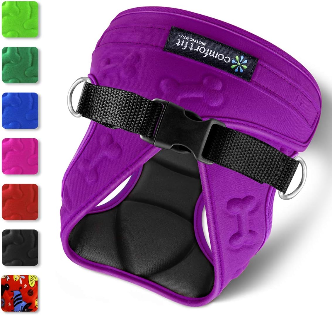 Metric USA Comfort Fit Step in Dog Vest Harness Easy to Put on Take Off Adjustable Soft Padded Puppy Harness Vest for Small and Medium Dogs (Small