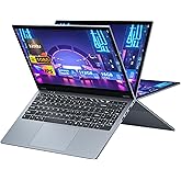Tunhail 15.6 inch 2 in 1 Laptop, Touchscreen Laptop Ryzen R3-3200U (up to 3.5 GHz), Laptop 16GB RAM 512GB SSD, 1920X1080 FHD, WiFi 5 BT5.1 Backlit Keyboard, 360° Rotating Touch Screen
