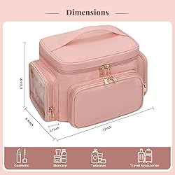 Bagmoly Large Makeup Bag, Portable Travel Makeup