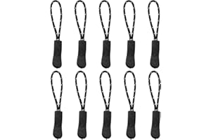 Luggage Zipper Pull Replacement for Backpack: YZSFIRM 10 Pcs Black White Zipper Tab