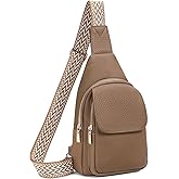 SENDEFN Small Sling Bag Crossbody Bags for Women Vegan Leather Cell Phone Cross Body Purse Fanny Packs Chest Bag for Women