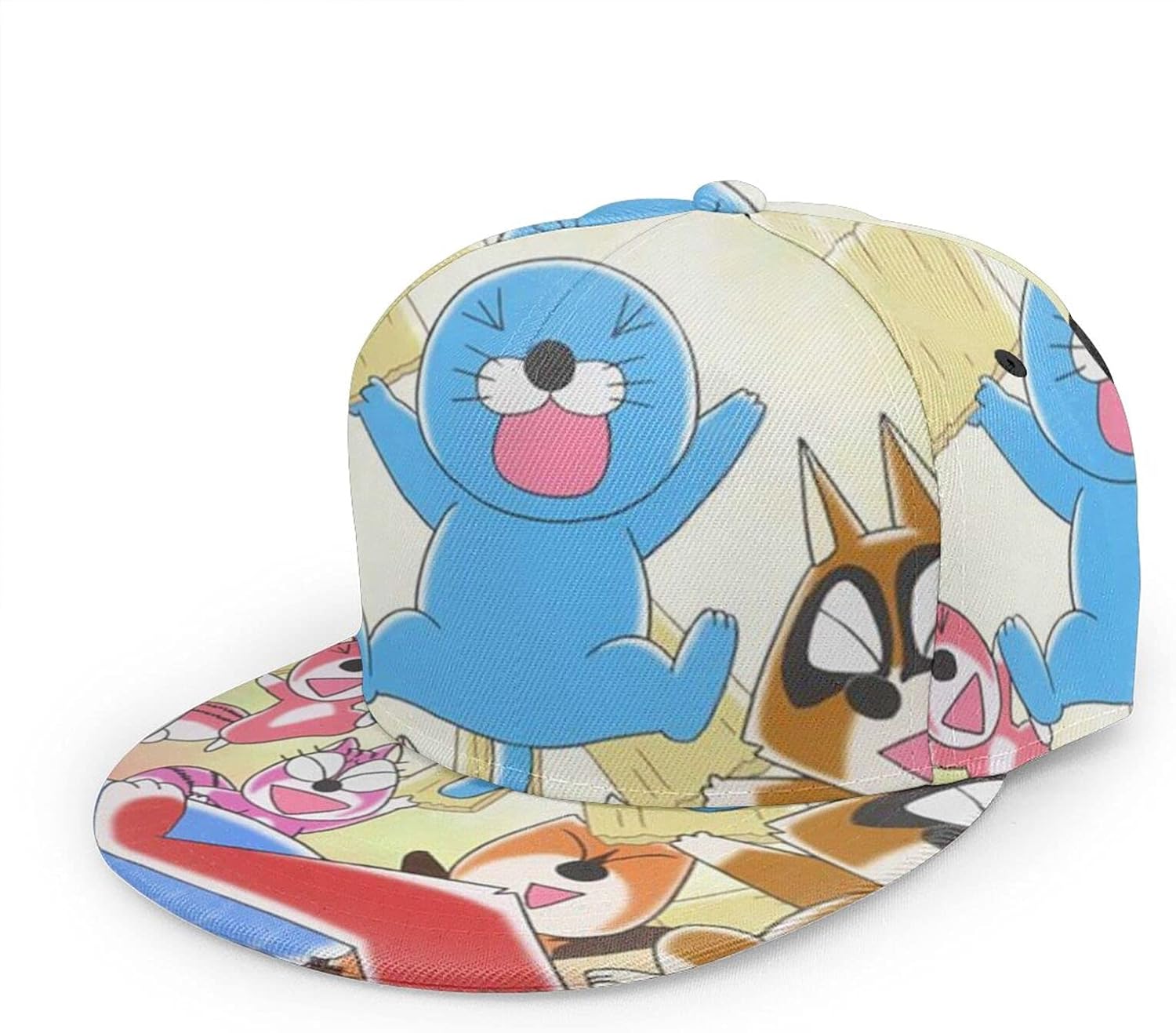 Amazon Co Jp ぼのぼの 3 フラットつばの野球帽ユニセックスアジャスタブルベースボールキャップ紫外線からお肌を守りま汗を吸収して速乾性 通気性抜群 抗菌防臭 変形しにくい 軽くて快適 直立する 男女兼用 ヒップホップハット 人気のギフト 服 ファッション小物