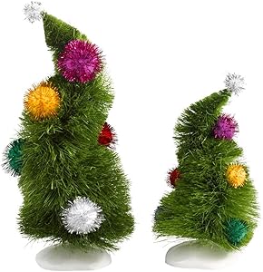 Department 56 Grinch Villages Wonky Trees (Set of 2)