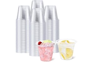 BYSNOW 250 Pack 9 oz Disposable Plastic Cups for Party, Plastic Wine Cups with Higher Heat Resistance (9oz 250pack)