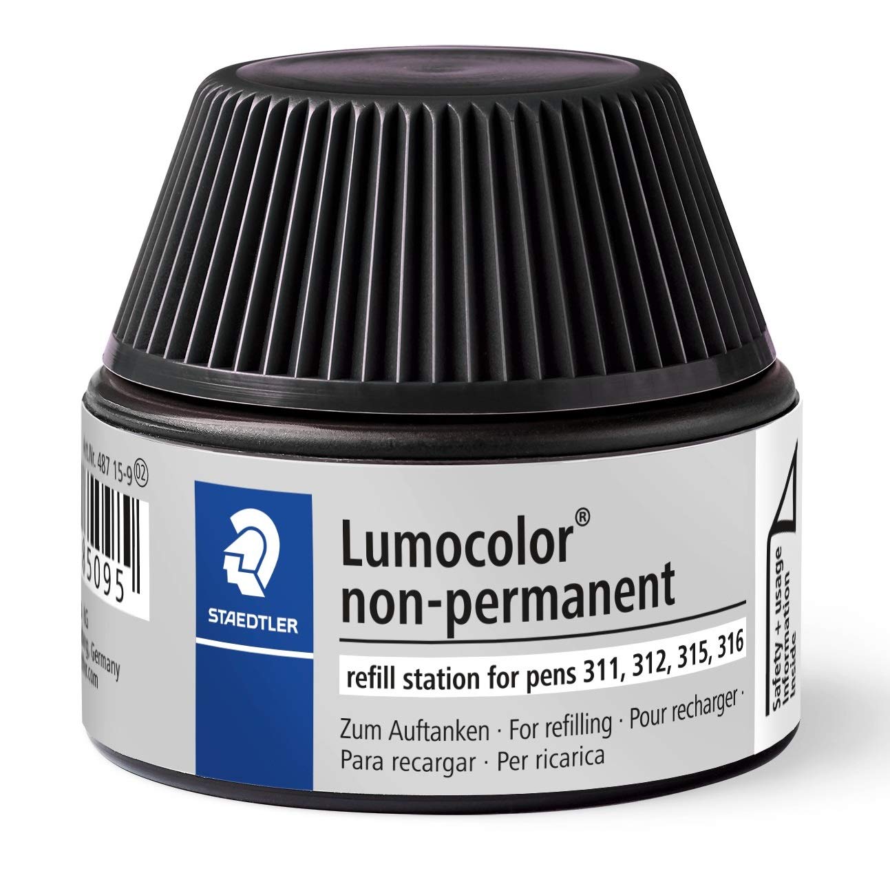 Staedtler Lumocolor Non Permanent Marker Pen Refill - Black