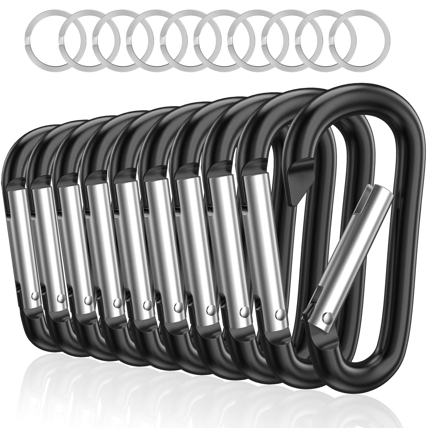 3" Aluminum Carabiner D Ring — image 1