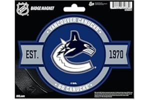 Rico Industries NHL Hockey Vancouver Canucks Standard Badge Magnet - for Car, Fridge