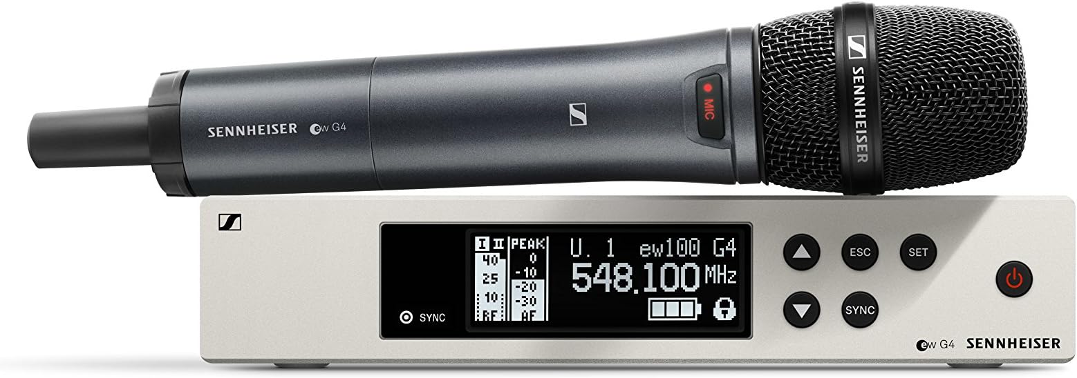 SennheiserPro Audio Sennheiser EW 100-845S Wireless Dynamic Supercardioid Microphone System - A1 Band (470-516Mhz), 100 G4-845-S-A1
