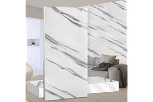 DUAXETONGXIA Wall Panels Peel and Stick，PVC Imitation Artificial Marble Tiles Sticker，20 pcs 23.6" L x 11.8" W，Heat-Resistant Backsplash Tile，Ideal for Kitchen Bathrooms Living Rooms Bedrooms.