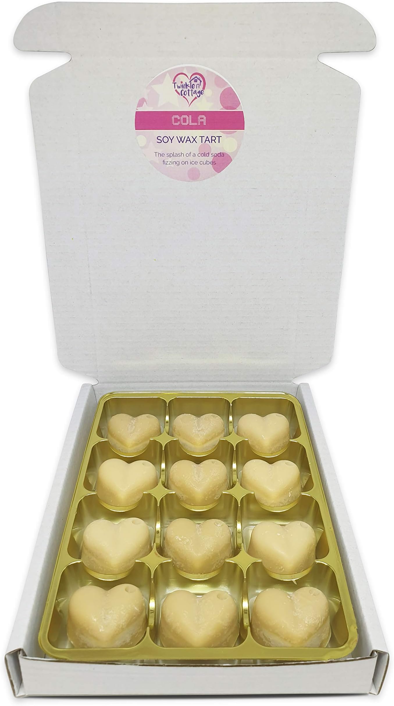 Cola Wax Melts by Twinkle Cottage - 12 x Cola Soy Wax Melts - Gift Wrapped