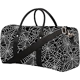 Travel Duffel Bag Spider Web Network Pattern Sport Gym Bag Weekender Overnight Bag carry on bag Training Shoulder for Women Men Boys Girls