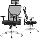 Ergonomic Office Desk Chair,MOLENTS Adjustable Computer Chair with Seat Slider, Adjustable Lumbar Support,Headrest,3D Armrest